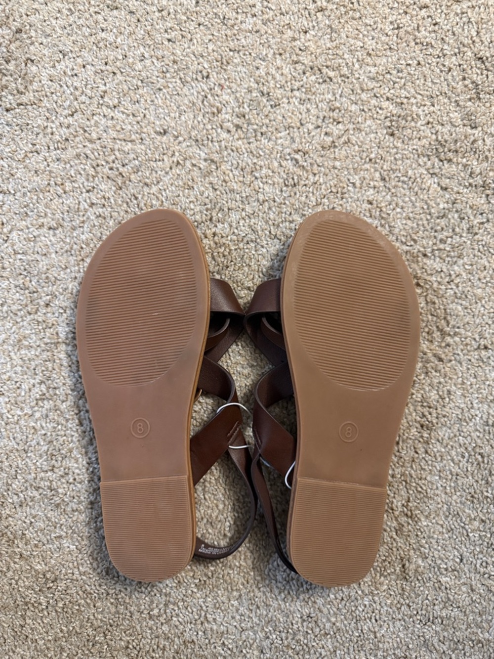 Universal Thread Women's Vanessa Harness Sandals Size 8 Brown - Picture 3 of 3